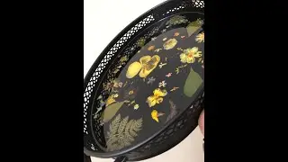 KURUTULMUŞ GERÇEK ÇİÇEKLERLE EPOKSİ TEPSİ YAPIMI