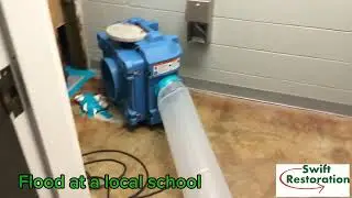 Restoring Our Schools: flood water damage mitigation by Swift Restoration