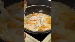Ginataang kalabasa’t sitaw na may kunting hipon