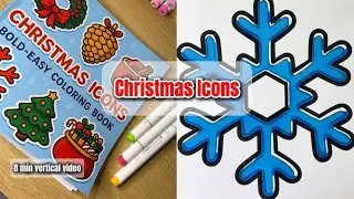 Full ASMR Coloring Session | Snowflake ❄️