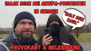 Provokant und beleidigend: Isaak Rose (VVN-BdA) in Gie&szlig;en bei Antifa-Protest gegen AfD| 29.11.2025