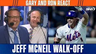 Jeff McNeil's walk-off hit vs Nationals, Gary Cohen and Ron Darling reaction, Steve Gelbs interview