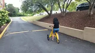 Amylee's maiden voyage on her Alinker Walking Bike Part 1