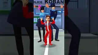 Yua & police officer Ding-dong Dance#sakuraschoolsimulator #sakura #ytshorts #trendingshorts #shorts