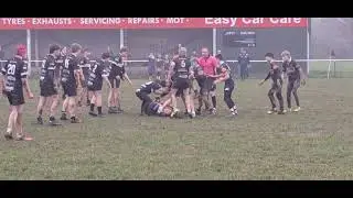 NHSOB u14s v Chepstow. 18.1.26. Junior Rugby. 13 years old. Scrum Half. Wearing #14 
