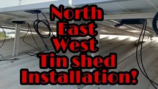 Practical Solar Training 2: North/East/West faced tin shed installation!