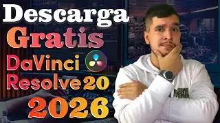 C&oacute;mo descargar Davinci Resolve 20 GRATIS 2026 🔥 Mejor Programa para Editar Videos ✅