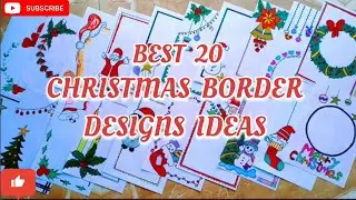 20 CHRISTMAS BORDER DESIGNS/PROJECT WORK DESIGNS/CHRISTMAS BORDER DESIGNS FOR PROJECT/CHRISTMAS CARD
