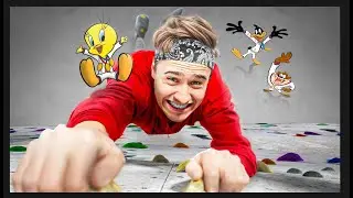 Fabian Baggeler lernt Klettern an einem Tag (ohne Erfahrung!)-mit Hannah Meul & den Looney Tunes