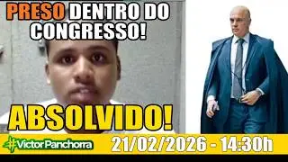 ALEXANDRE DE MORAES ABSOLVE RAPAZ QUE FOI PRESO DENTRO DO CONGRESSO NACIONAL COM BOLSONARISTAS!