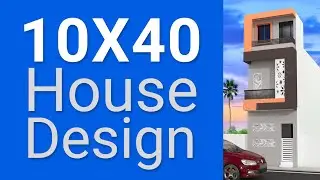 10X40 Small House design and 3d floor plan