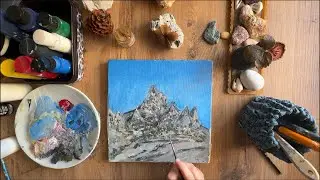 Cappadocia Mountains &ndash; Peaceful Painting from Scratch with Relaxing Music | Calm Artistic Journey