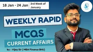 Weekly Current Affairs | ( 18 - 24 ) JAN 3rd Week | RRB CLERK MAINS | RAPID REVISION MCQs