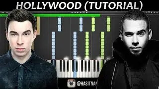 Afrojack & Hardwell - HOLLYWOOD (Piano Tutorial)