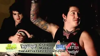Escape the Fate Live Music Interview Craig Mabbitt PT 4 of 5 on The Artist Spotlight ETF!!