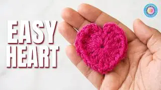 How to Crochet a Small Heart | Easy Crochet Heart for Beginners