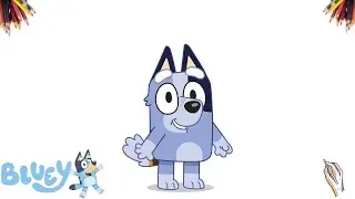 Como Desenhar o Socks Heeler - Bluey