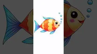 Easy Fish Drawing 🐟 | Simple Drawing for Beginners