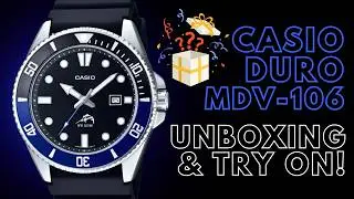 Casio Duro Marlin MDV 106 Watch Unboxing | Best Diver's Watch under $100?
