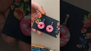 National Doughnut Day Earrings made from Polymer Clay!