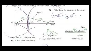 Leaving Cert Maths - Circle and Coordinate Geometry - 2025 Paper 2 Question 7