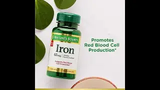 Nature&rsquo;s Bounty I.Ron 65mg - 325 mg Ferrous Sulfate - Cellular Energy Support - 65mg - 100 Tablets