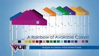 E-Z UP&reg; Vue&trade; 5' x 5' customizable portable canopy tent