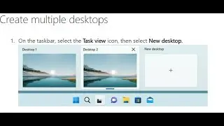 How to create virtual desktop via key windows11