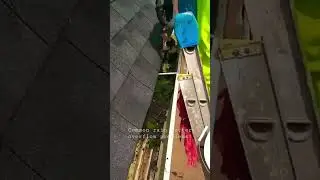 Watch common rain gutter overflow problems! 🤯 #home