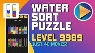 Water Sort Puzzle Level 9989 Walkthrough [40 Moves!]