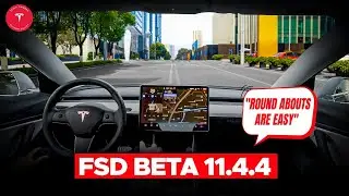 [FSD Beta 11.4.4] Roundabouts are easy