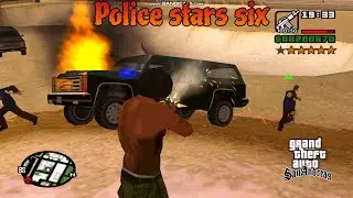 GTA San Andreas | Surviving a 6-Star Police Chase! 🔥#gtasanandreas #usa #policechase 