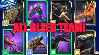 Can an ALL BLEED Team Actually Win?! | Jurassic World Alive