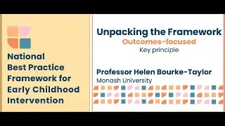 Outcomes-focused Principle. National Best Practice Framework for Early Childhood Intervention.