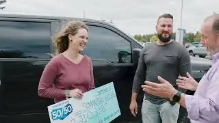 WATCH: August's winner picked up her cheque!😉