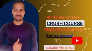 Day=06 Syntax!Crash course! Golden classes! Up Board! 7:30pm!Learn with Raj! Raj Yadav 