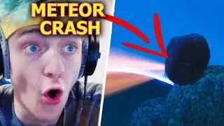 Ninja Reacts To A Meteor Crashing Down Onto The Map | Fortnite Highlights & Funny Moments #1