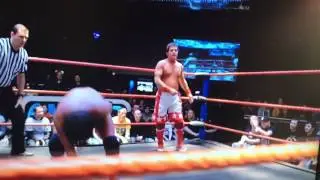 Dean Allmark casually battering a young Noam Dar