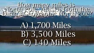 Alaska Wildberry Presents Alaska Trivia! How close is North Pole, Alaska to the North Pole?