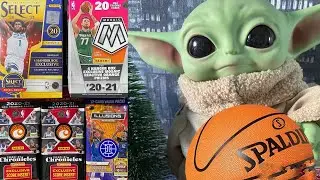 NBA. Break 2 Hanger box + 3 packs - Panini 2020-21 (Select, Mosaic, Chronicles, Illusions)