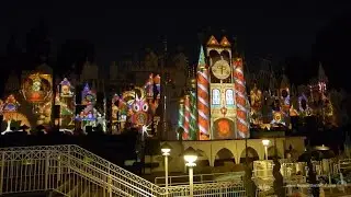 It's a Small World Holiday Projection Show at Disneyland 2015!