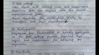 Management By Objectives (MBO)