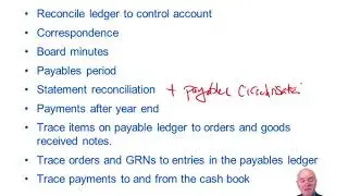 Trade Payables - ACCA Audit and Assurance (AA)