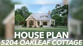 Craftsman Style House Plan MEN 5204 Oakleaf Cottage | Home Plan At A Glance