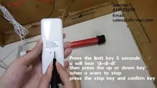 Zemismart Match remoter of AC Tubular Electric Curtains Motor RF433 Roller