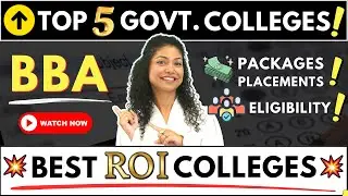💥BBA Top 5 Government Colleges, Top Placements, Best ROI! BBA 2024! #bba #BBA2024 #viral