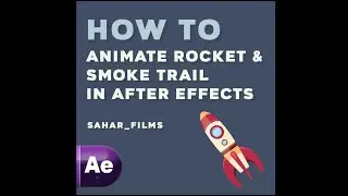 🚀how to animate rocket and smoke trail in after effects🚀💨