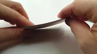 Thick Gray Paper Business Card with Copper Foil Stamping and Copper Edge Foil