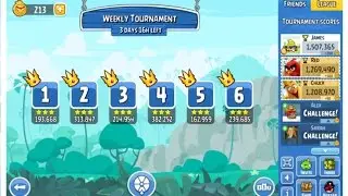Angry Birds Friends 2017 Weekly Tournament 242a Levels 1-6 on January 5th, 2017 1,507,365pts