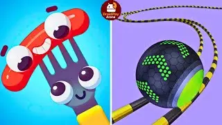 Fork N Sausage Vs Going Ball Gameplay | Mobile Puzzle Challenge | Droid Play Arena #321